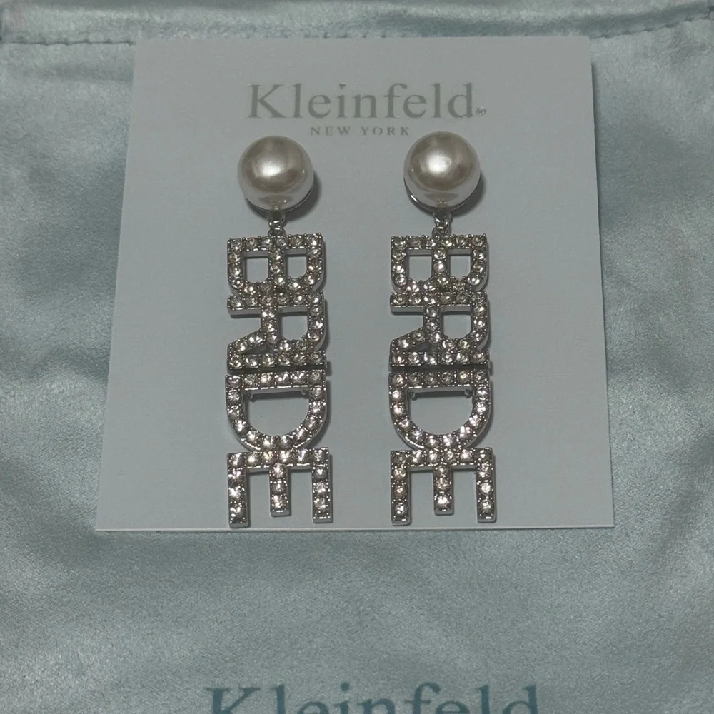 HP!! NWT Kleinfeld Pavé BRIDE Statement Drop Earrings - Picture 5 of 6